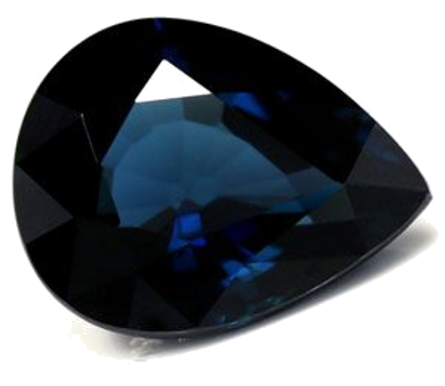 2.17 carat BLUE Pear Safyras (1)