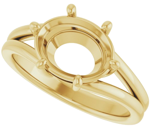 Sužadėtuvių Žiedas „Solitaire“ 14k yellow gold Oval 10mm x 8mm (5)