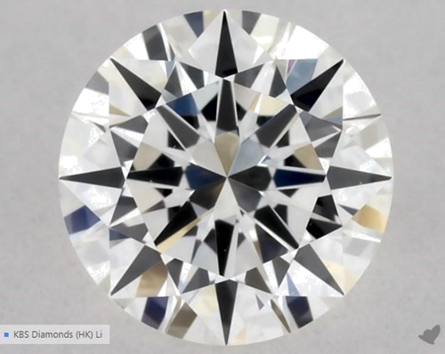 0.41 carat H-VS1 Excellent cut Natūralus Round Deimantas (1)