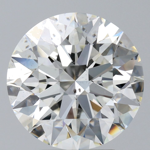 4.09 carat I-SI2 Excellent cut Natūralus Round Deimantas (1)