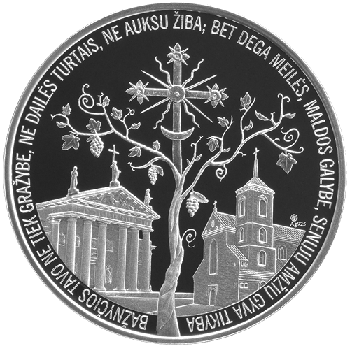 Popiežiaus Pranciškus Lietuvoje 2018 sidabrinis medalis (2)