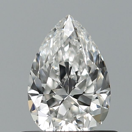 0.52 carat E-VVS1 Natūralus Pear Deimantas (1)