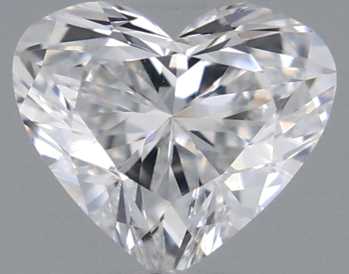0.38 carat E-VVS2 Natūralus Heart Deimantas (1)