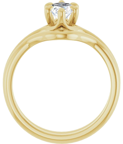 Sužadėtuvių Žiedas „Solitaire“ 14k yellow gold Marquise 10mm x 5mm (7)