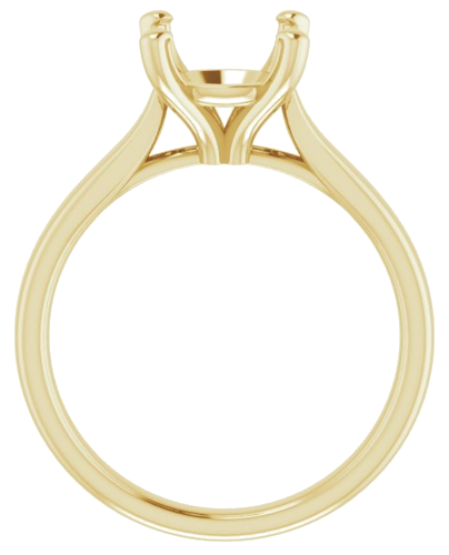 Sužadėtuvių Žiedas „Solitaire“ 585 Geltonojo Aukso Round 8.8mm (2)