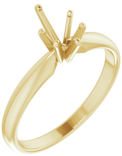 Sužadėtuvių Žiedas „Solitaire“ 14k yellow gold Pear 7mm x 4.5mm (1)