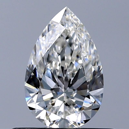 0.5 carat F-VS1 Natūralus Pear Deimantas (1)