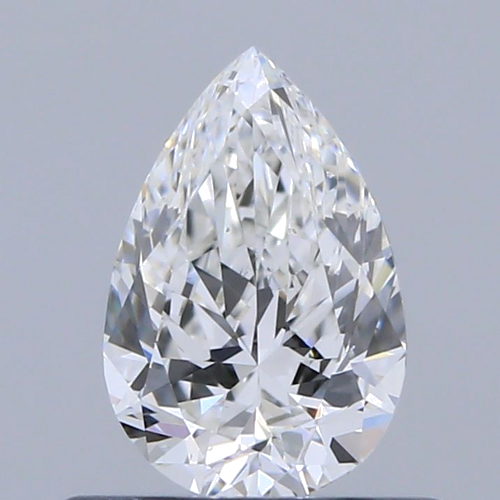 0.5 carat F-SI1 Natūralus Pear Deimantas (1)