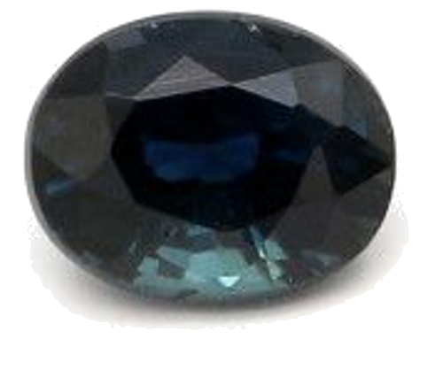 0.49 carat BLUE BRILLIANTSTEP cut Oval Safyras (1)