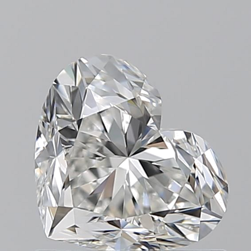 1.01 carat G-VVS2 Natūralus Heart Deimantas (1)