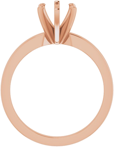 Sužadėtuvių Žiedas „Solitaire“ 585 Rožinis Aukso Pear Shape 9mm x 6mm (2)