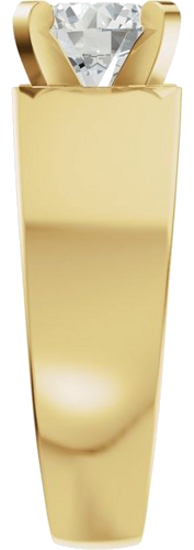 Sužadėtuvių Žiedas „Solitaire Cathedral-Style“ 14k yellow gold Round 8mm (9)