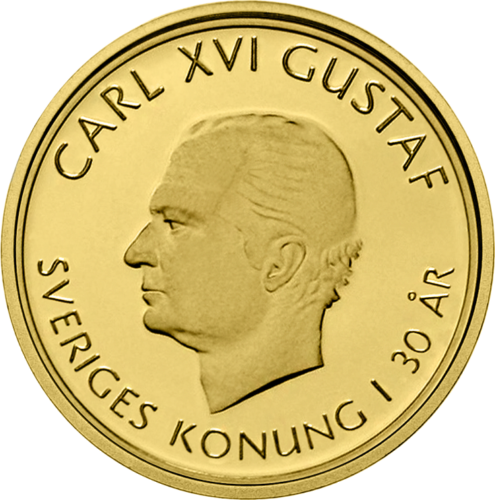 2003 Швеция Карл XVI 30-летие правления золотая монета (1)