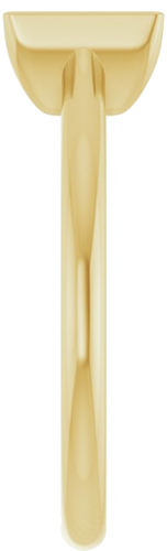 Sužadėtuvių Žiedas „Half-Bezel Solitaire“ 14k yellow gold Square 5.5mm (4)
