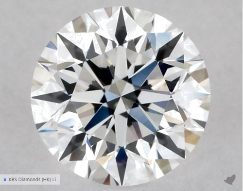 0.52 carat D-VS1 Excellent cut Natūralus Round Deimantas (1)