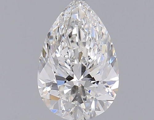 0.6 carat F-VVS2 Natūralus Pear Deimantas (1)