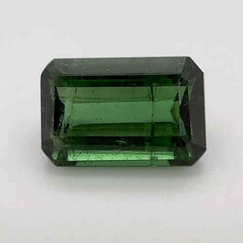 4.235 carat GREEN STEP cut Octagonal Tourmaline (1)