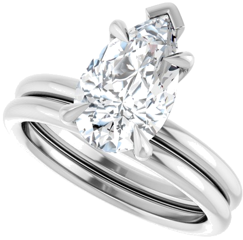 Sužadėtuvių Žiedas „Claw-Prong Solitaire“ 925 Sidabro Pear 11.5mm x 7mm (10)