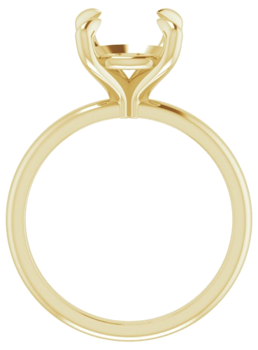 Sužadėtuvių Žiedas „Solitaire“ 585 Geltonojo Aukso Round 9.4mm (2)