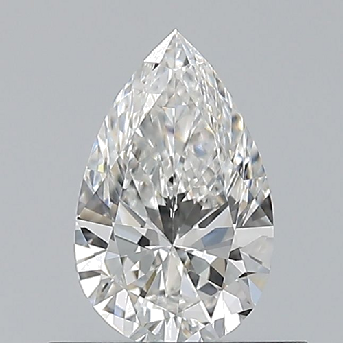 0.5 carat F-VS2 Natūralus Pear Deimantas (1)