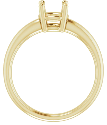 14K Yellow 6.5 mm Round Engagement Ring Mounting (2)