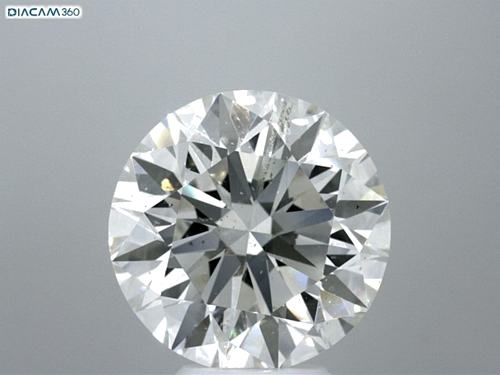 6.88 carat H-SI2 Very Good cut Natūralus Round Deimantas (1)