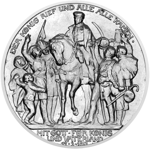 3 Mark War Against Napoleon 1913 Kingdom of Prussia Silver Coin (1)