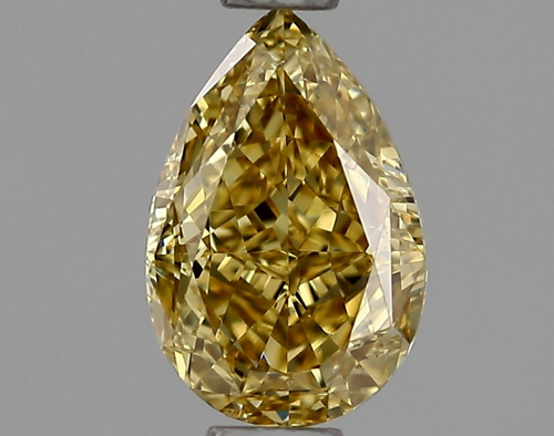 0.65 carat Yellow-VS1 Natūralus Pear Deimantas (1)