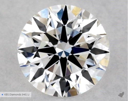 0.3 carat E-SI1 Excellent cut Natūralus Round Deimantas (1)
