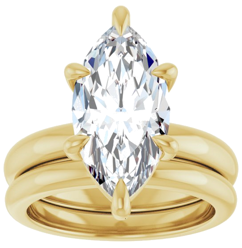 Sužadėtuvių Žiedas „Claw-Prong“ 14k yellow gold Marquise 16mm x 8mm (8)