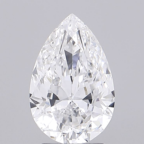 1.7 carat D-VS2 Natūralus Pear Deimantas (1)