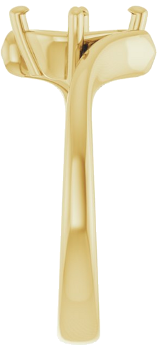 Sužadėtuvių Žiedas „Solitaire Bypass“ 10k yellow gold Oval 9mm x 7mm (4)