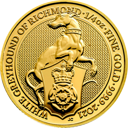 1/4 oz Richmond Kurt 2021 Karalienes zvēru zelta monēta (1)