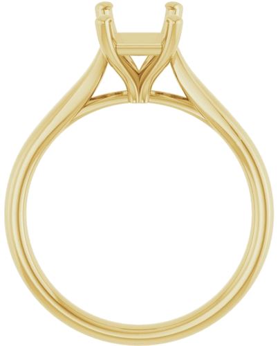 Sužadėtuvių Žiedas 10k yellow gold Emerald 8mm x 6mm (2)