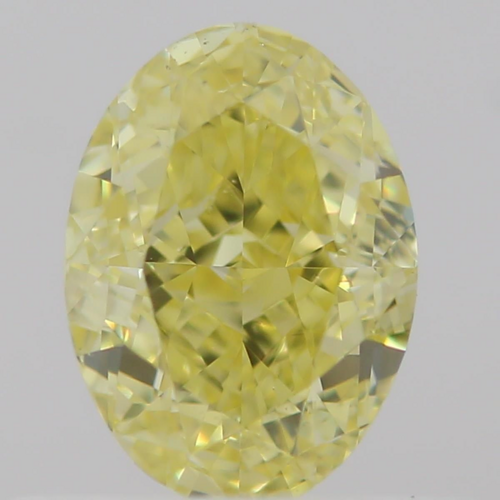 0.5 carat Fancy Intense  Yellow-SI1 Natūralus Oval Deimantas (1)