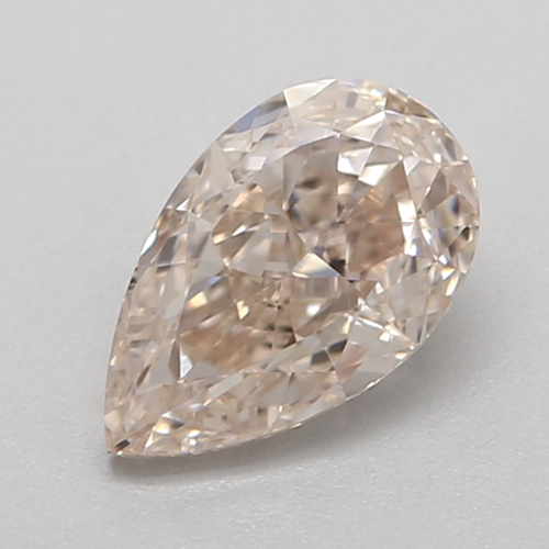 0.5 carat Fancy Light Pinkish Brown-VS2 Natūralus Pear Deimantas (1)