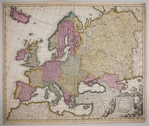 Senā Eiropas karte, G. Valk, 1701.–1720. g. (1)