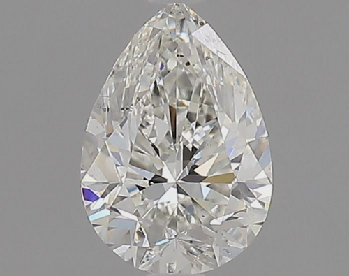 0.6 carat H-SI1 Natūralus Pear Deimantas (1)
