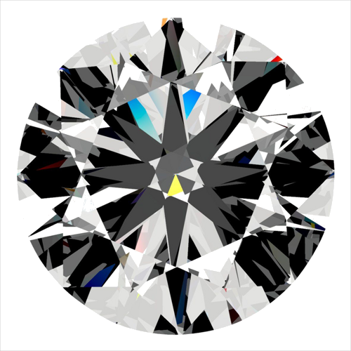 0.3 carat D-VS2 GD cut Natūralus Round Deimantas (1)