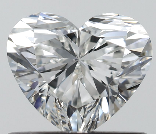 0.6 carat H-VVS2 Natūralus Heart Deimantas (1)