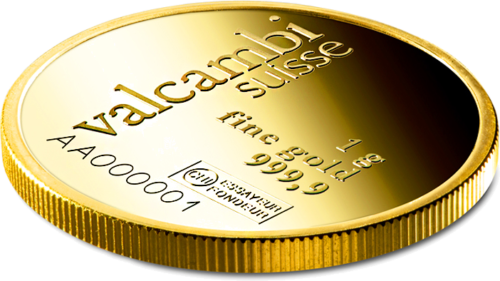 1 g Investīciju zelts Round Bar Valcambi (5)