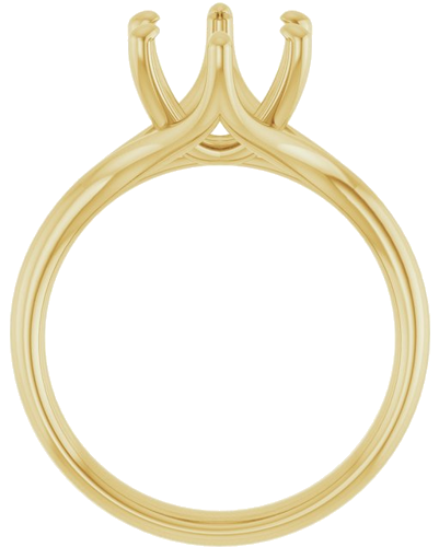 Sužadėtuvių Žiedas „Solitaire“ 10k yellow gold Oval 10mm x 8mm (2)