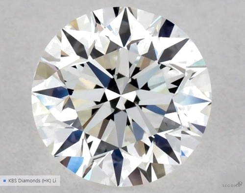 0.5 carat G-VVS2 Excellent cut Natūralus Round Deimantas (1)