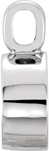 Pakabukas „Oval Bezel-Set“ 14k white gold Oval 8mm x 6mm (2)