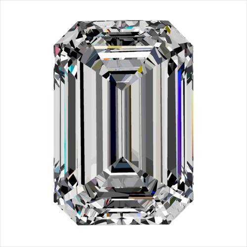 0.3 carat F-VS2 Natūralus Emerald Deimantas (1)