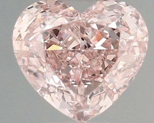 0.36 carat Fancy Orangey Pink-SI1 Natūralus Heart Deimantas (1)