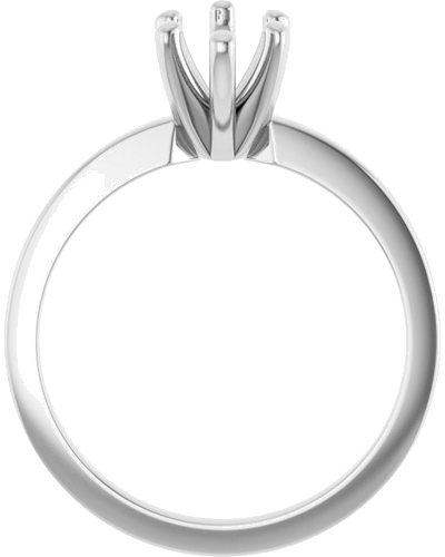 10K White 10x5 mm Marquise Solitaire Engagement Ring Mounting (2)