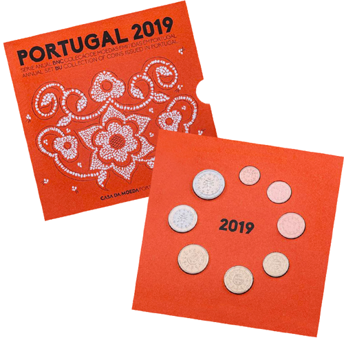 2019 Portugalija BU euro monetų rinkinys (1)