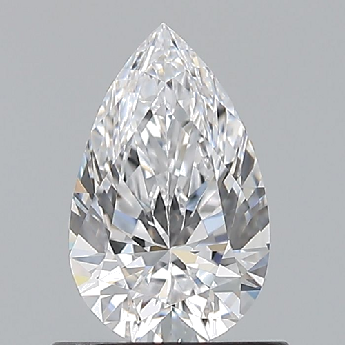 0.72 carat D-VVS2 Natūralus Pear Deimantas (1)