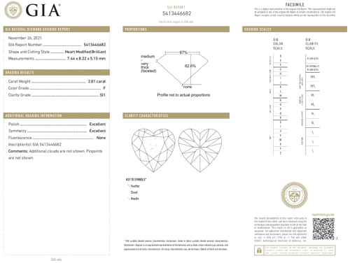 2.01 carat F-SI1 Natūralus Heart Deimantas (1)